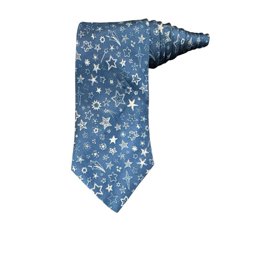 Make A Wish Shooting Stars 100% Silk Novelty Necktie